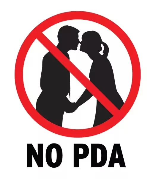 No Public Display Kissing 